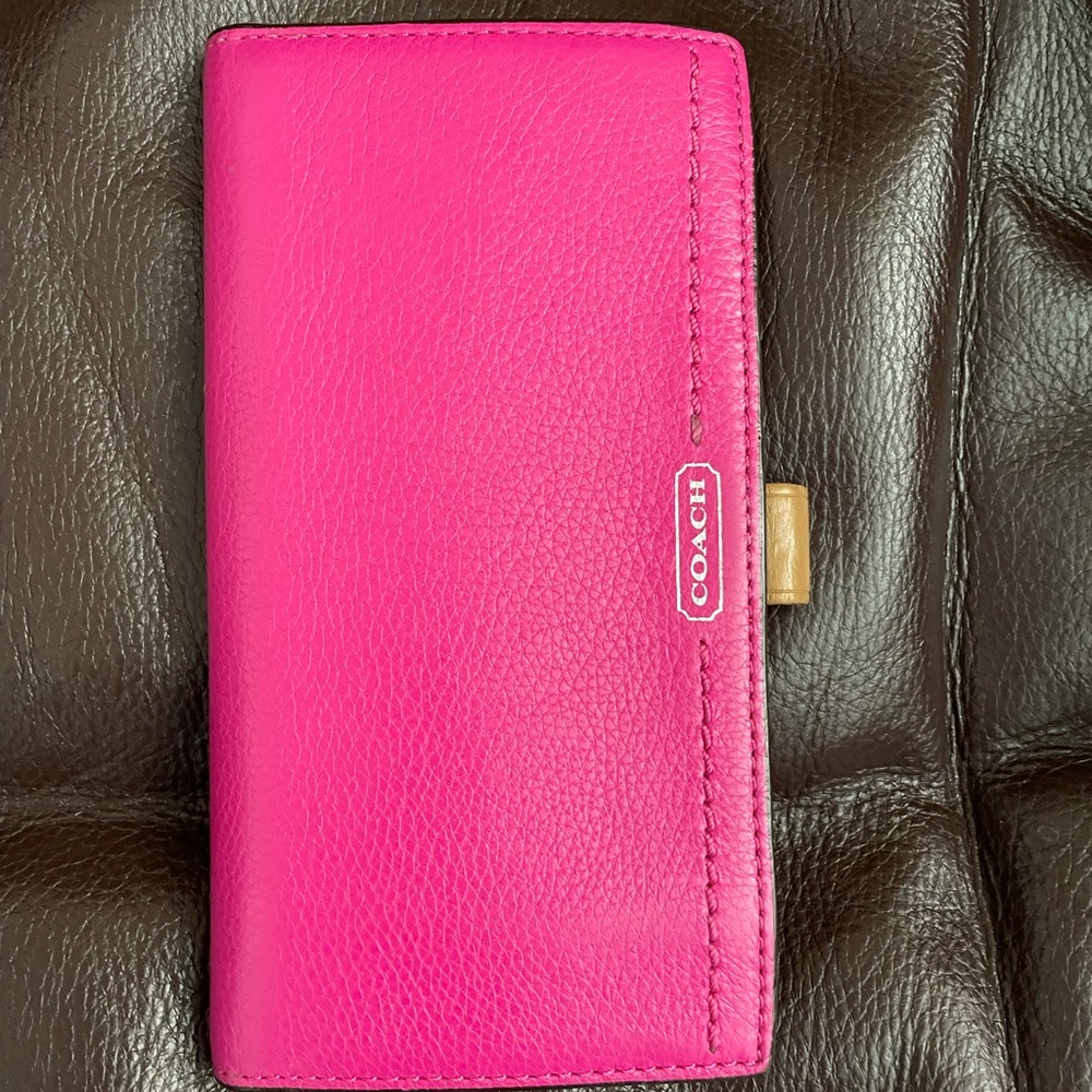 Coach checkbook cover